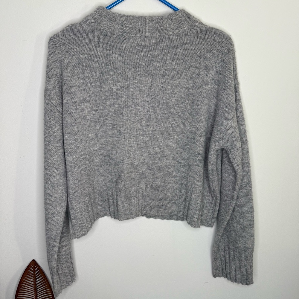 C7 NWT CAARA Perla Merino Wool Ribbed Hem Relaxed Fit Crewneck‎ Neckline Sweater - Picture 11 of 12